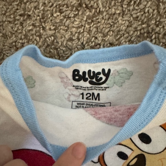 BLUEY Bingo Pajama PJs Bundle 3 Sets 12 Months Boys Tops Bottoms Sleepwear XMAS - Picture 2 of 7